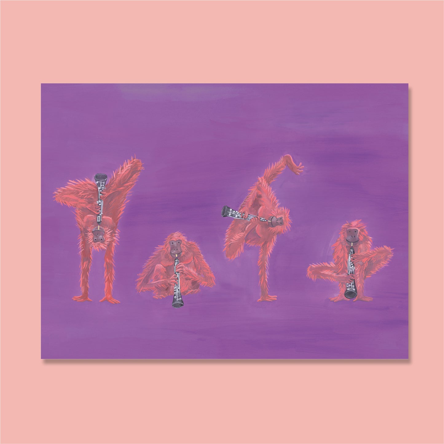 Orangutang-oboister poster