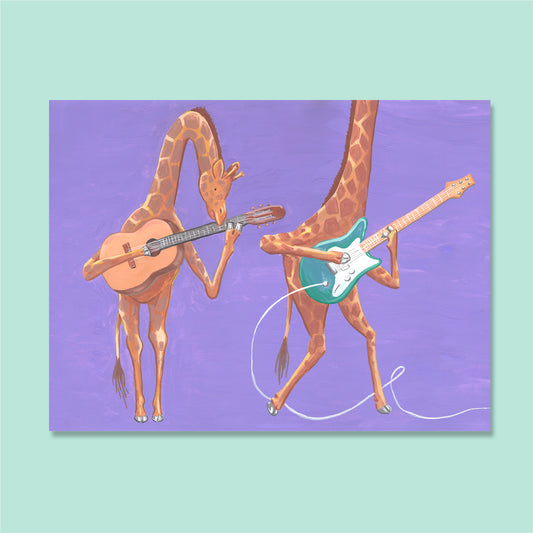 Giraff-gitarrister poster